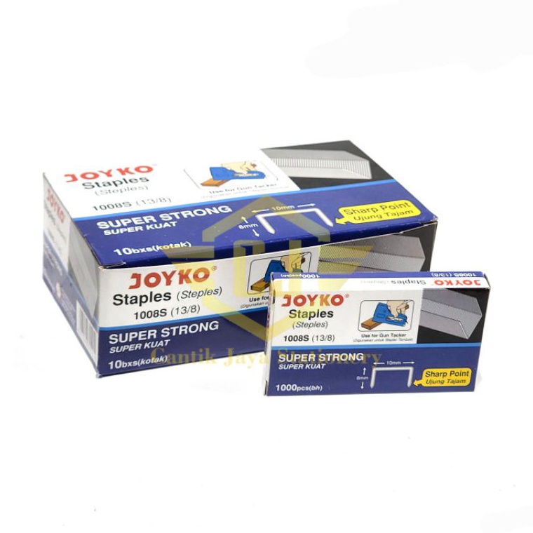 

1 BOX Isi Staples Stapler Gun Tacker Refill Joyko 18S 138 KODE Q3M5