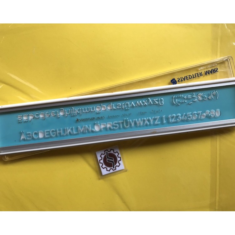 

Penggaris huruf sablon huruf mall huruf Staedtler KODE O1T4