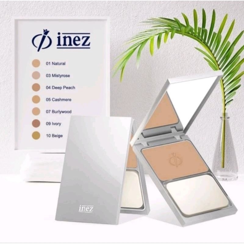 Inez Precious Powdery Cake | Bedak Padat Inez | Tahan Lama Glowing [ New Case ]