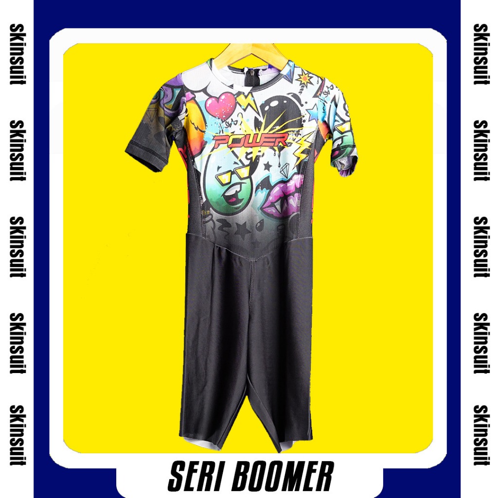 Skinsuit Power Apparel Jersey Sepatu Roda Inline Skate