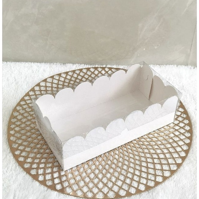 

KF7 BOX MIKA PUTIH DUS KUE KOTAK KARDUS 25x12x8 ISI 1 PCS