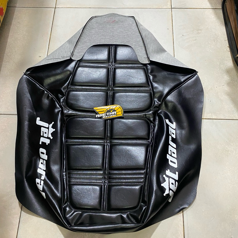 SARUNG COVER KULIT JOK YAMAHA RX KING TAHU-timbul tahu-tebal-empuk-jok king
