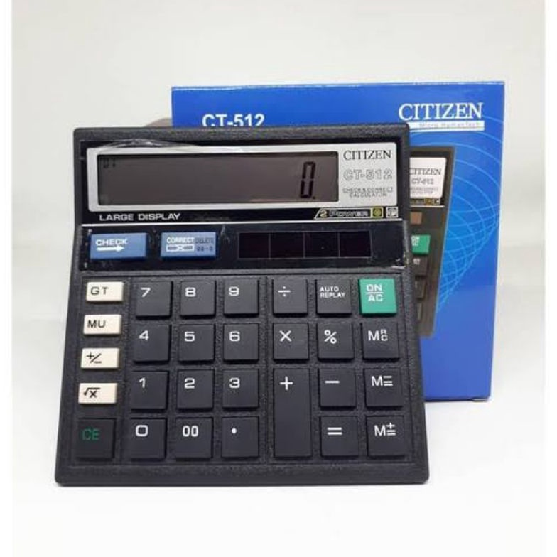 

KODE Q48E Kalkulator Citizen 512 Calculator CITIZEN CT512 12 Digit