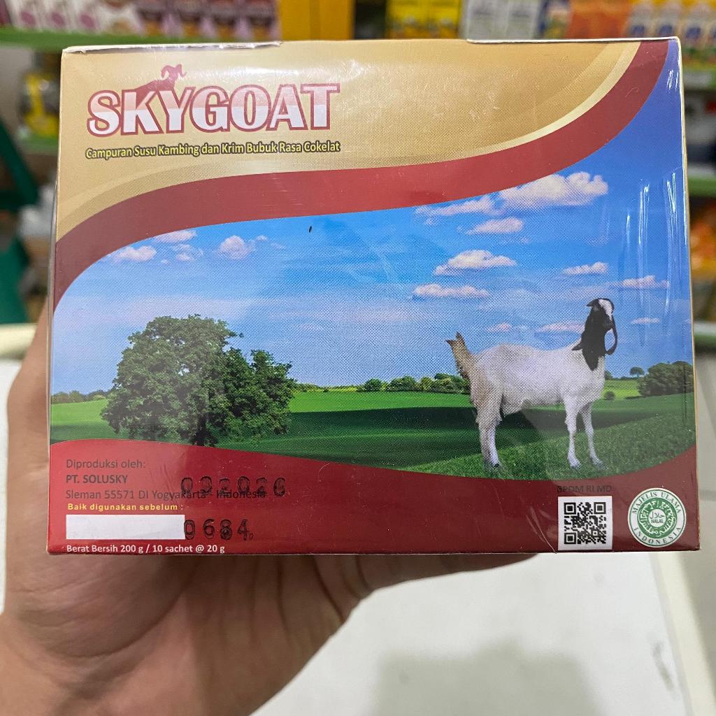 

Susu Kambing Etawa Propolis Rasa Coklat || Netto 25gr Isi 8 Sachet Skygoat