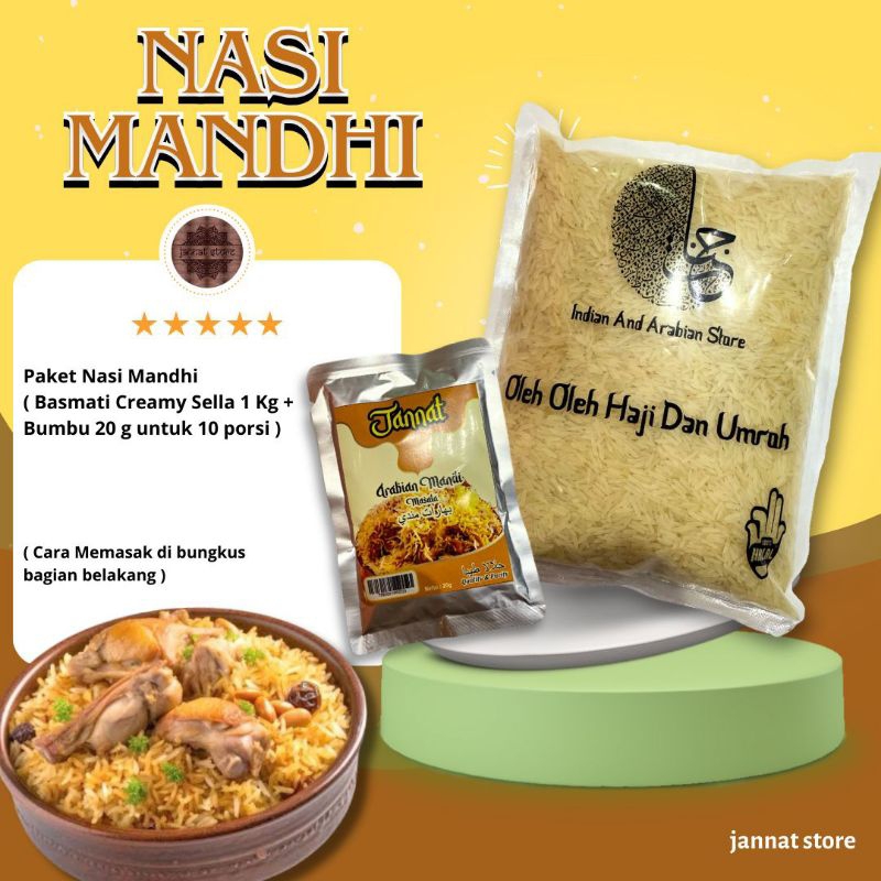 

Nasi Mandhi | Basmati 1kg + Bumbu Untuk 10 porsi