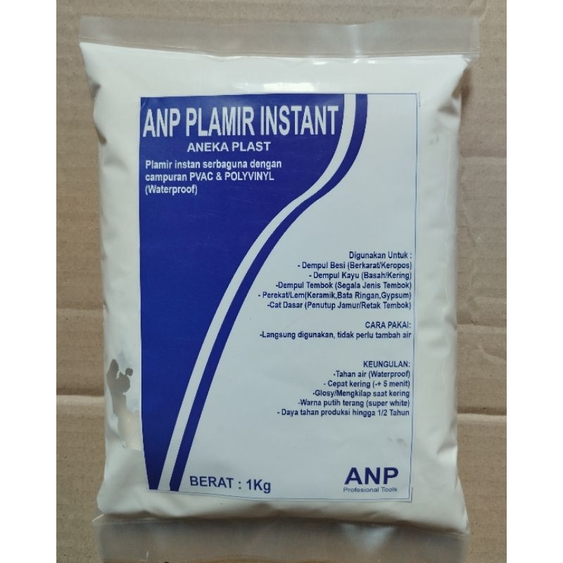plamir instan putih tembok kayu hemat langsung pakai 500 gram & 1 kg
