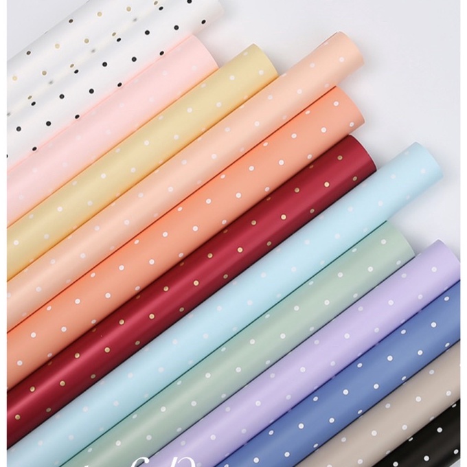 

Spesial 1PAK2PCS XXY DOT kes bunga flower wrapping paper