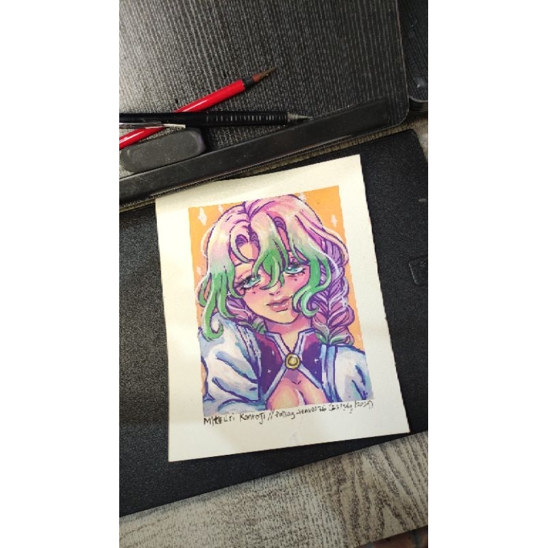 

original ART mitsuri kanroji (pakai acrylic marker) A5 - by falling_leaves36