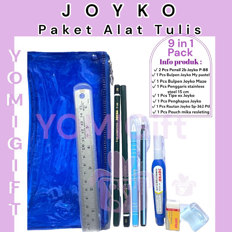 

Paket Joyko P88 Tempat pensil / paket Joyko 9 p88 in 1 murah