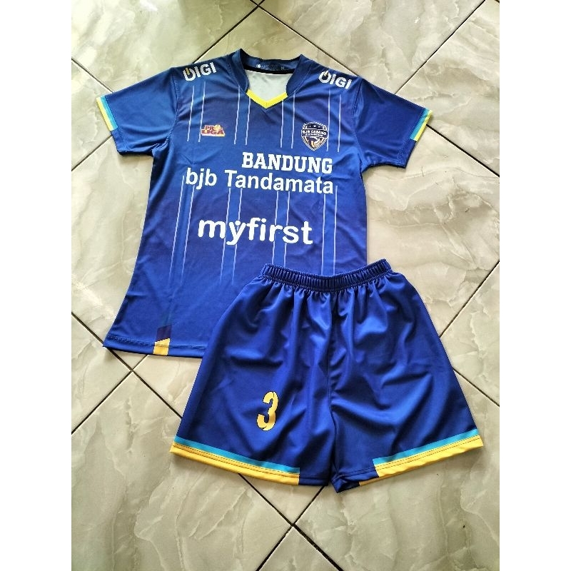 SET KAOS VOLI FULLPRINTING BJB TANDAMATA/JERSEY OLAHRAGA STELAN BIRU PROLIGA 2024