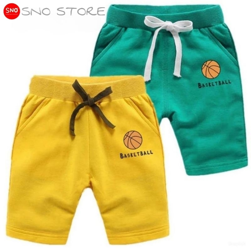 Celana Pendek Kolor Anak Cowok Laki laki Perempuan Cewek Harian Santai Jogger Sweat Short Pants Spor