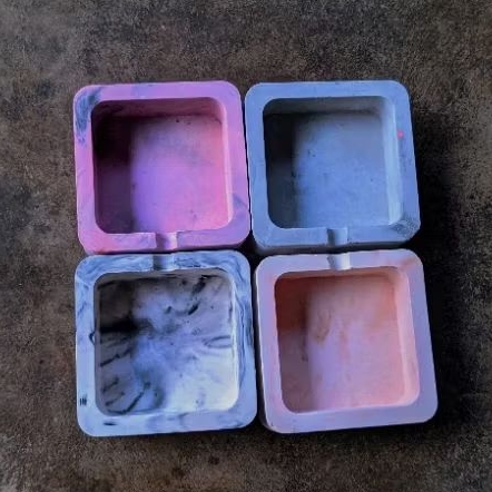asbak oval 1 lubak/asbak lucu/asbak minimalis/estetik/souvenir