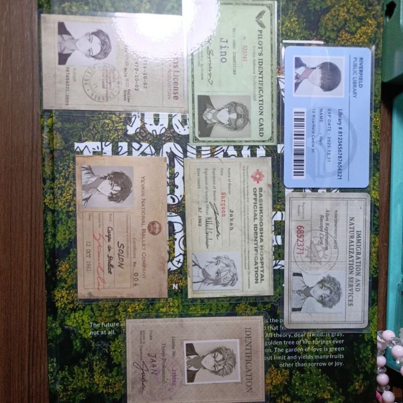 

ID card memorabilia.