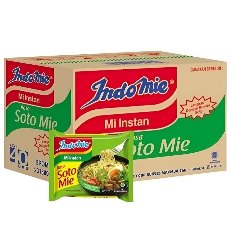 

INDOMIE SOTO 1 DUS ISI 40PCS