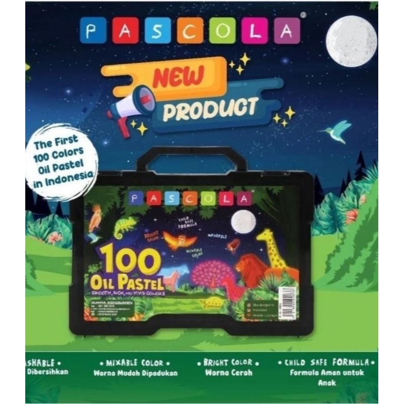 

TBMO Oil Pastel / Crayon Pascola 100 Warna hemat lebay