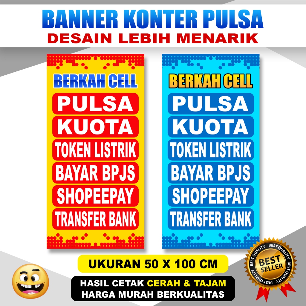 [ BELI 1 DAPAT 2 ] BANNER KONTER PULSA PROMO TERMURAH