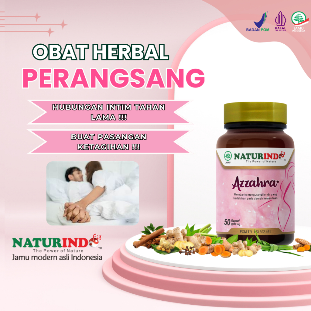 [BPOM] HERBAL NATURINDO - AZZAHRA Obat Perangsang Wanita Ampuh Gairah Seksual Wanita Tahan Lama