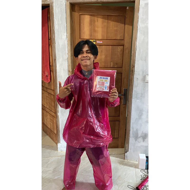 JAS HUJAN/MANTEL HUJAN PLASTIK DEWASA||JAS HUJAN BAJU DAN CELANA||