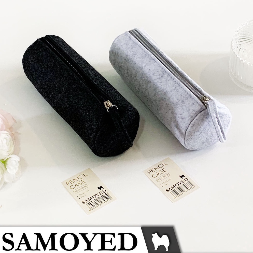 

KODE E83P Tempat Kotak Pensil Dompet Pouch Kain Felt Samoyed PCCSF1