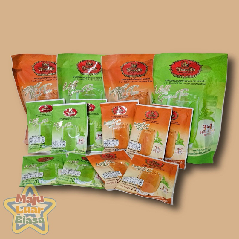 

ECER ChaTraMue Thai Tea dan Green Tea instant 3 in 1