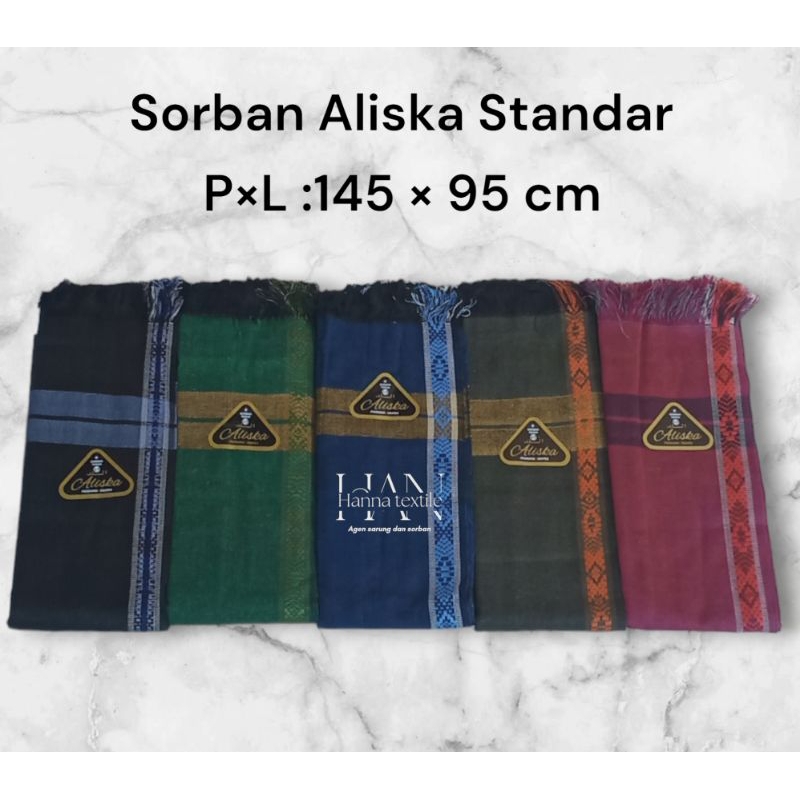 Sorban Arab Palestina Merk Aliska Standar Syal Surban Arab Pria Dewasa Souvenier Hajj