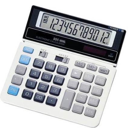 

KODE W57Q Kalkulator Calculator SDC 868L 12Digit