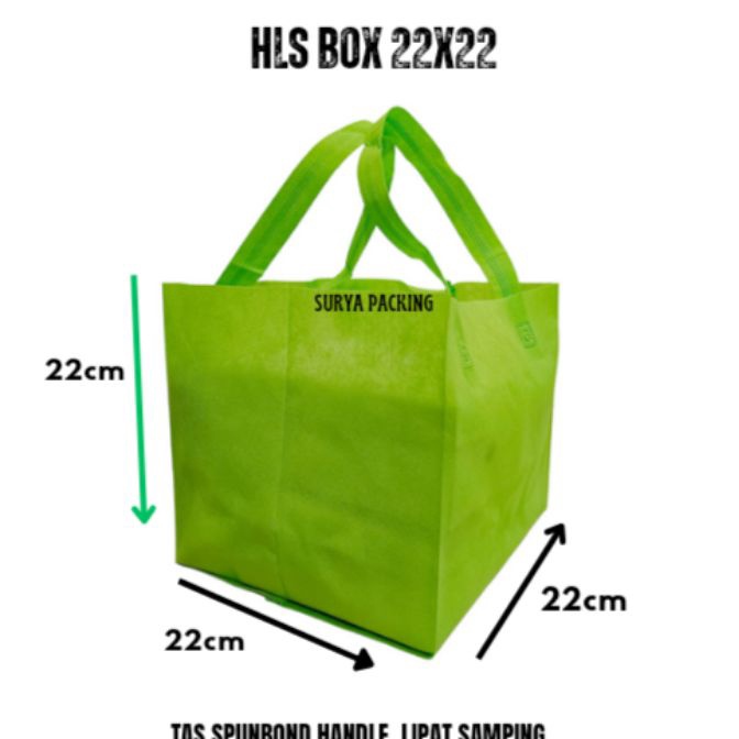 

KF7 LusinTas Goodiebag Lipat samping box hajatan kotak nasi 22x22 isi 12pcs