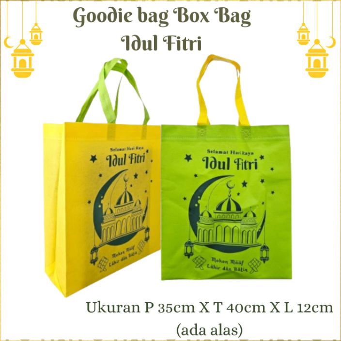 

KF7 Goodie bag Lebaran box 35x4x12 LUSINAN 12 PCS handel idul fitri