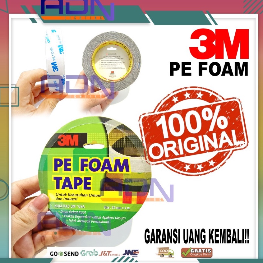 

Diskon sekarang ADNin 3M Double Tape PE Foam 16TG 24 mm x 4mtr ORIGINAL ASLI USA