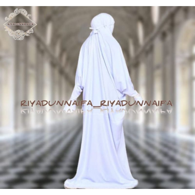 Mukena Dewasa Terusan Katun Polos Traveling