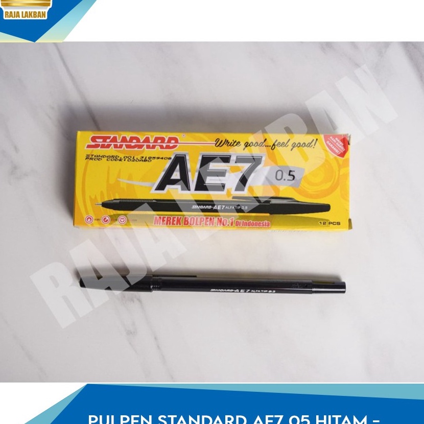

KF7 Pulpen Standard AE7 5 Hitam 1 Lusin 12 Pcs
