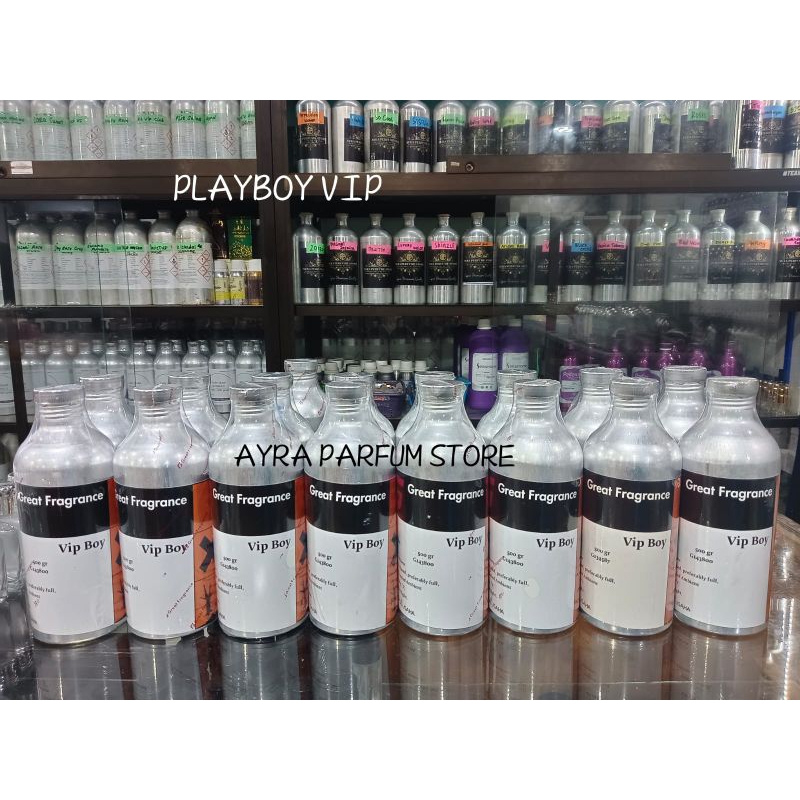 VIP BOY / (playboy vip) produk GREAT FRAGRANCE repack 100ml dan segel 500ml