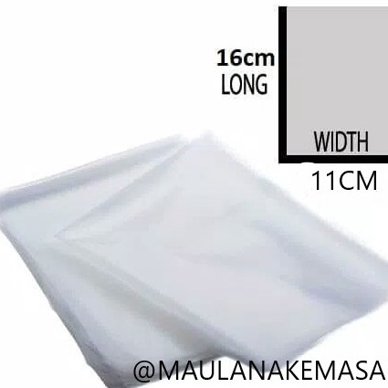 

KF7 Plastik vakum vacuum bag 11x16 cm 1 lembar 75 micron tebal 8 mikron