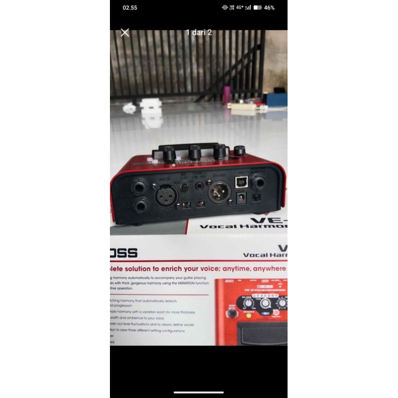 BOSS VE-2 VOCAL HARMONIST EFEK PEDAL ORIGINAL