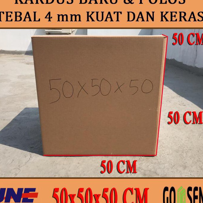 

KF7 kardus box karton polos uk 5x5x5