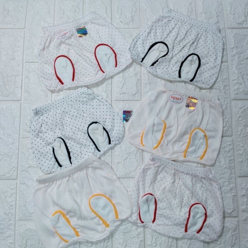 Usagi SNI || Grosir 12 Pcs Celana Pop Usagi Bintik | Celana Pop Baby Usagi Bintik | Celana Kodok Bay