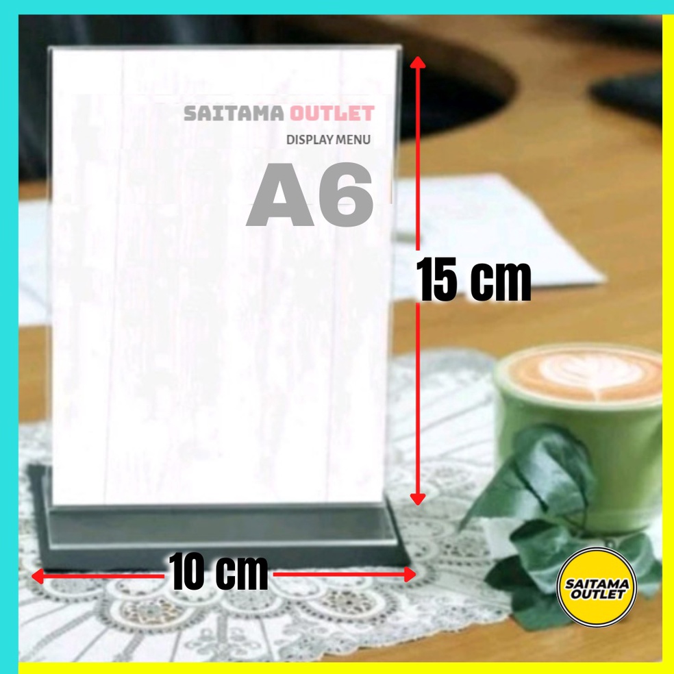 

KODE M54X Akrilik Acrylic A6 Tent card qris akrilik nomor meja akrilik menu brosur acrylic displayAkrilik QrisStand Qris