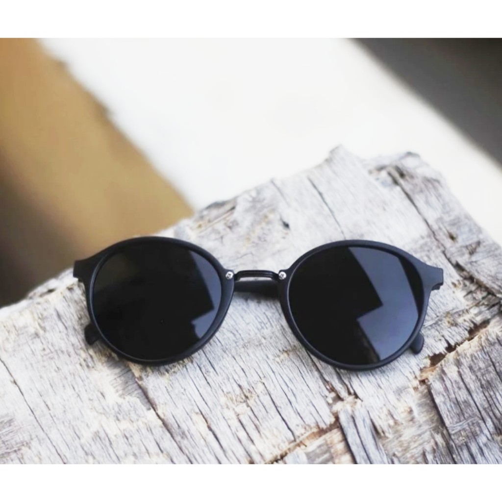OI504SG - Kacamata Hitam Cowok Cewek Unisex Oval Fashion Korea Lensa Uv Protection Model Terbaru