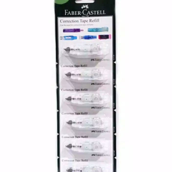 

HJ6 Refill Correction tape QJR Faber Castell isi 6 Pcs