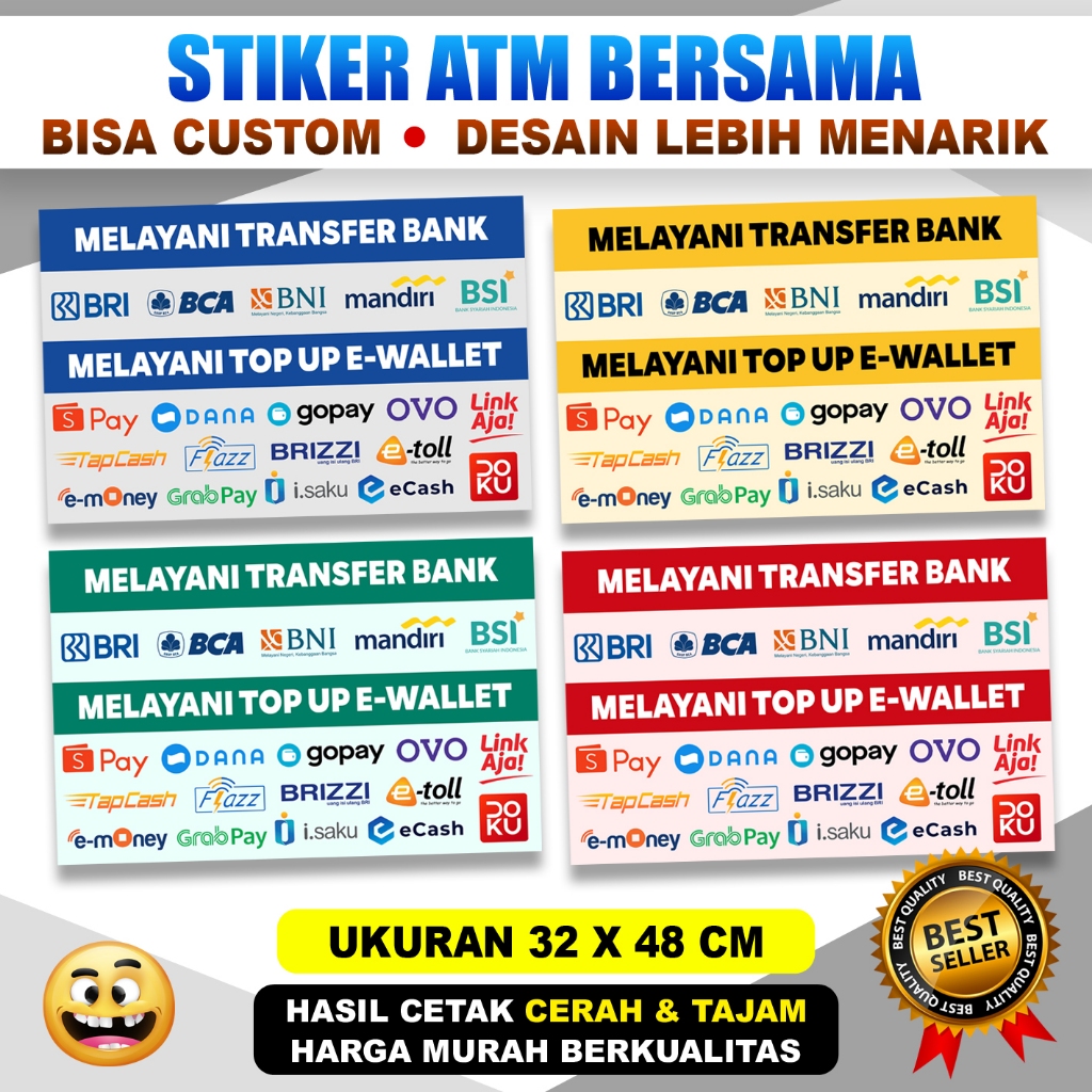 

STIKER AGEN BRILINK MINI ATM BERSAMA EWALLET TERMURAH
