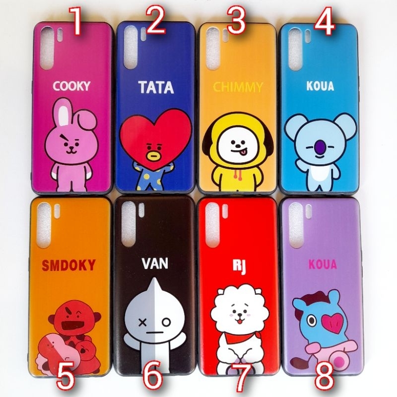 Oppo A91 Case Softcase Fuze Karakter Gambar Kartun Lucu Imut Korea kpop