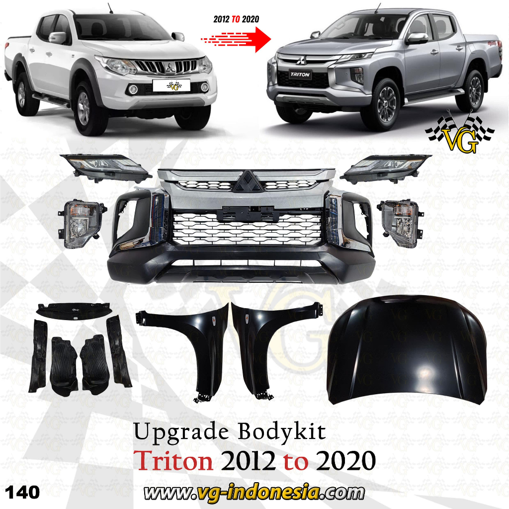 BODYKIT TRITON 2012 TO 2020 UPGRADE TRITON 2012 TO 2020 FULLSET
