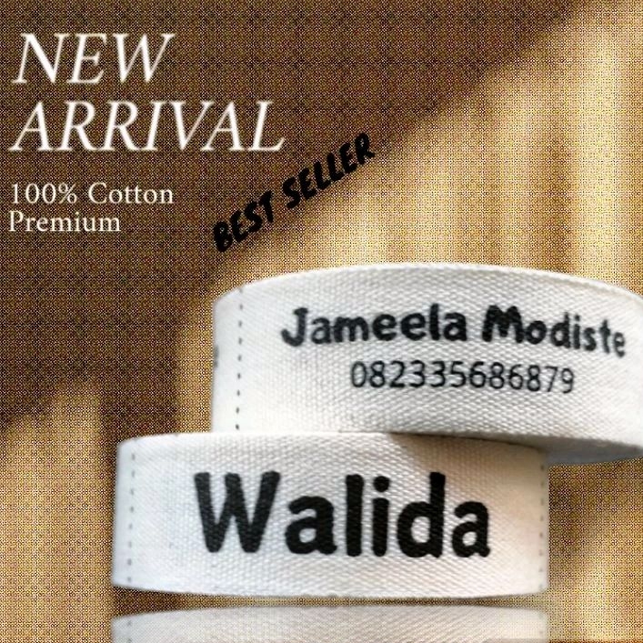

Label baju / Label Hijab / Label Katun sablon