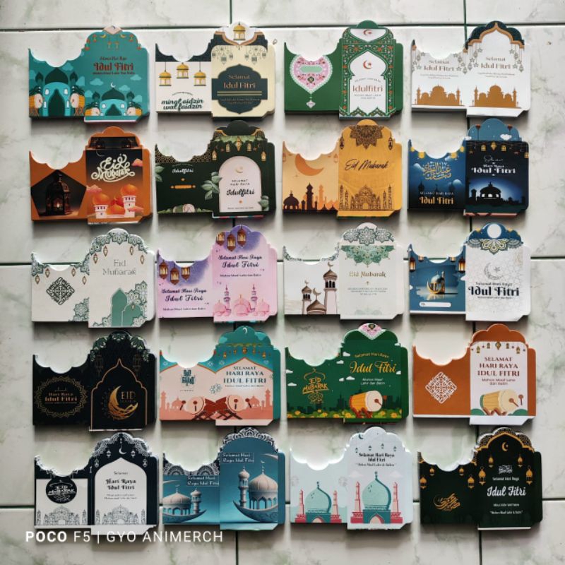 

1000 LEMBAR AMPLOP LEBARAN MEDIUM MUSLIM 2025, 1kg