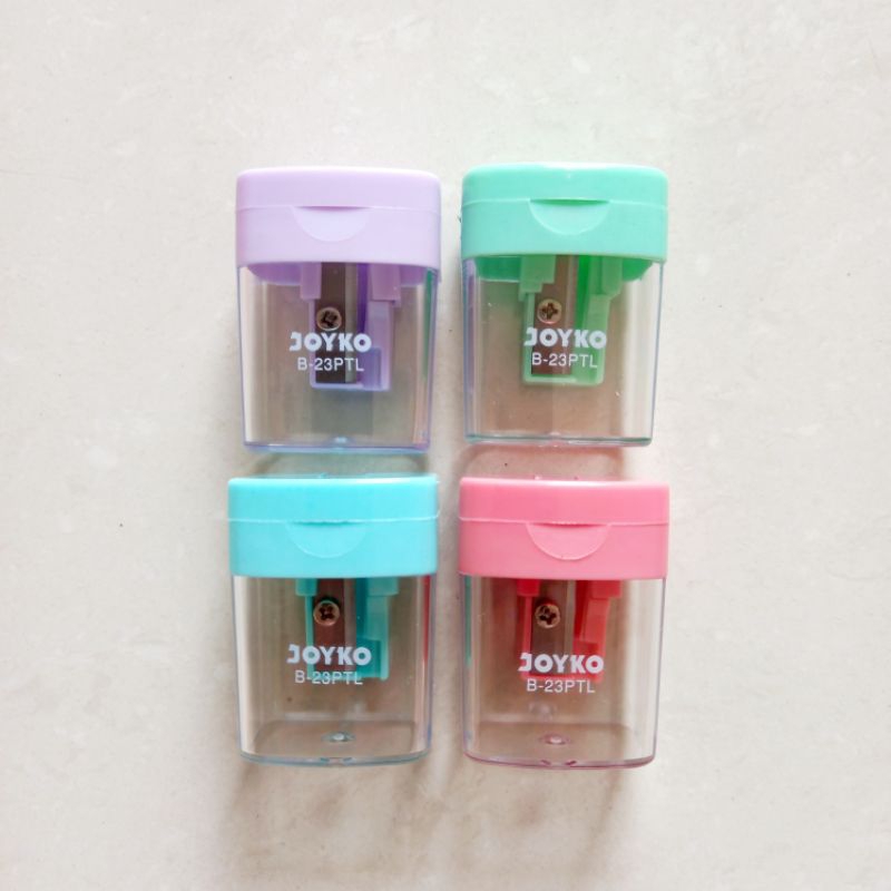 

[ PACK ISI 12 MURAH ] Rautan Serutan Pensil Pencil Sharpener Joyko B-23PTL / B-23