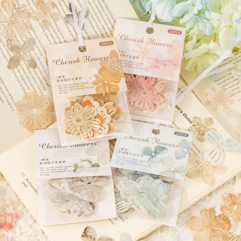 

Cherish Flower Die Cut Material Paper Pack (25 pcs)