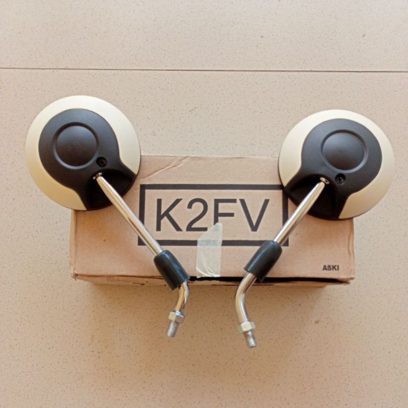 KACA SPION SCOOPY ORIGINAL WARNA PUTIH DOF SATU SET KANAN KIRI