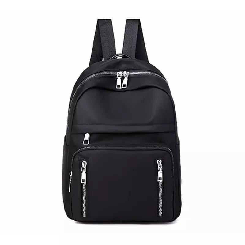 Tas Punggung Korean Style Wanita Kekinian Mini Backpack Hitam Simple Casual Tas Ransel Wanita