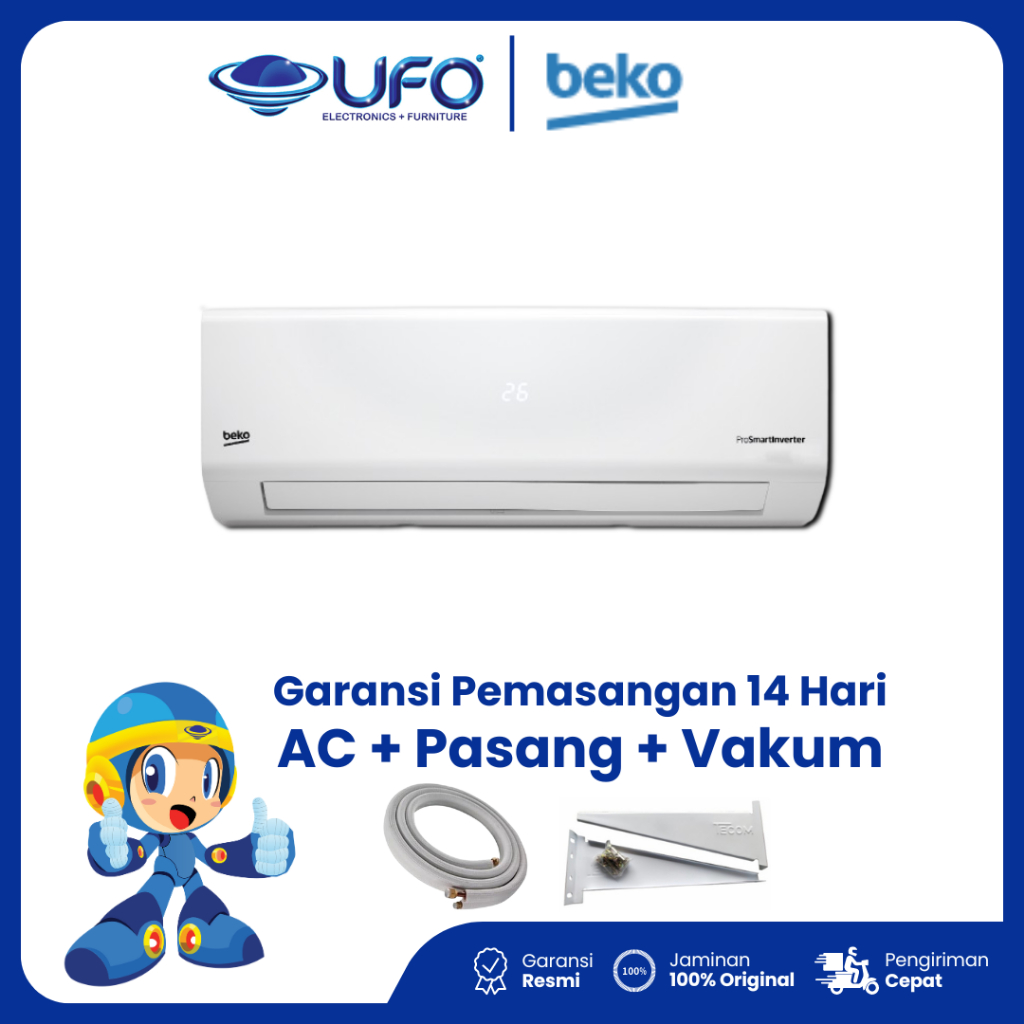 AC Beko 1.5 PK split Inverter BSVOG120 Garansi Resmi