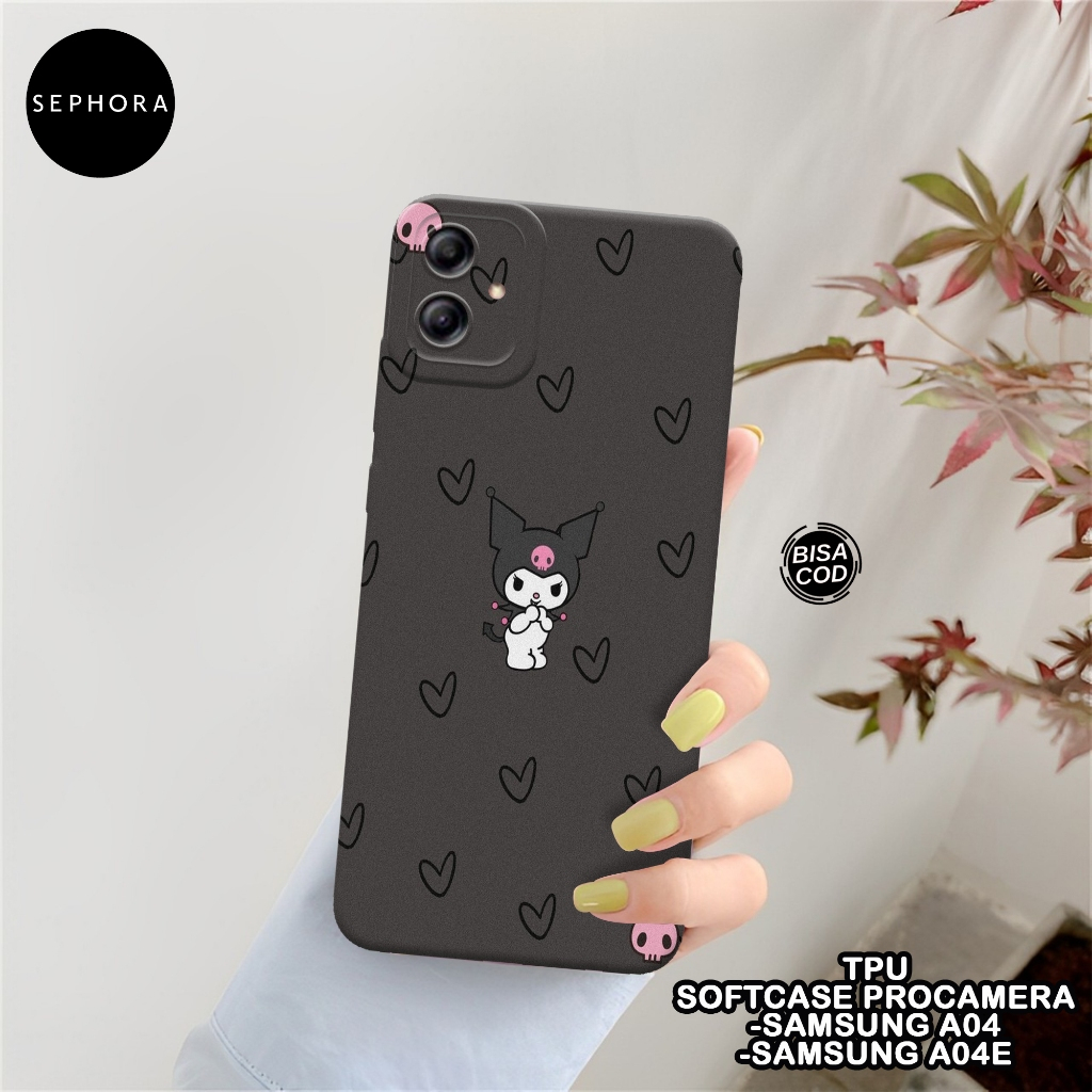 SEPHORA Case Samsung A04 / A04E - Fashion Case Lucu - Softcase Samsung A04 / A04E - Case Pro Camera 